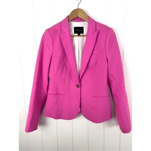 Banana Republic Pink Classic Lightweight Wool Barbie Blazer Legally Blonde 6